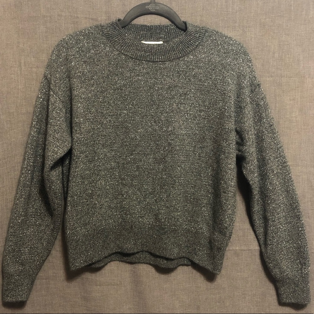 Grey glitter sweater